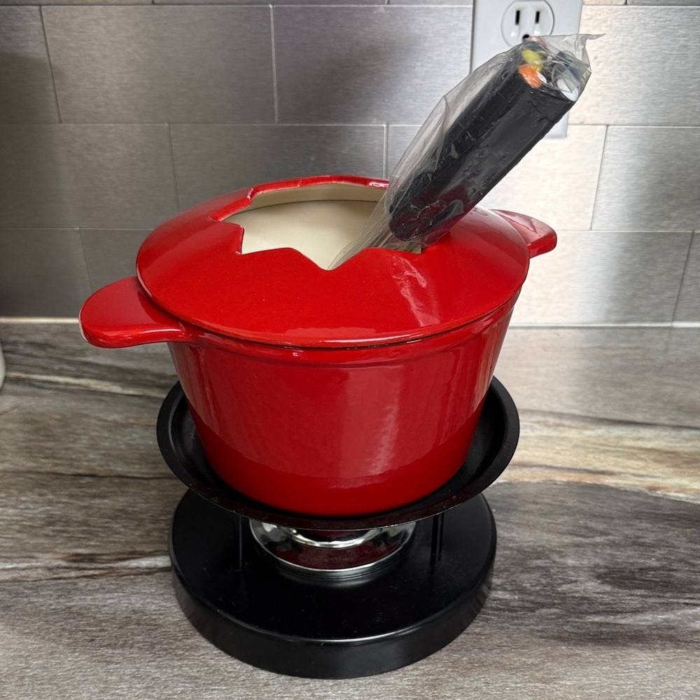 Cuisinart Cast Enamel Fondue Set